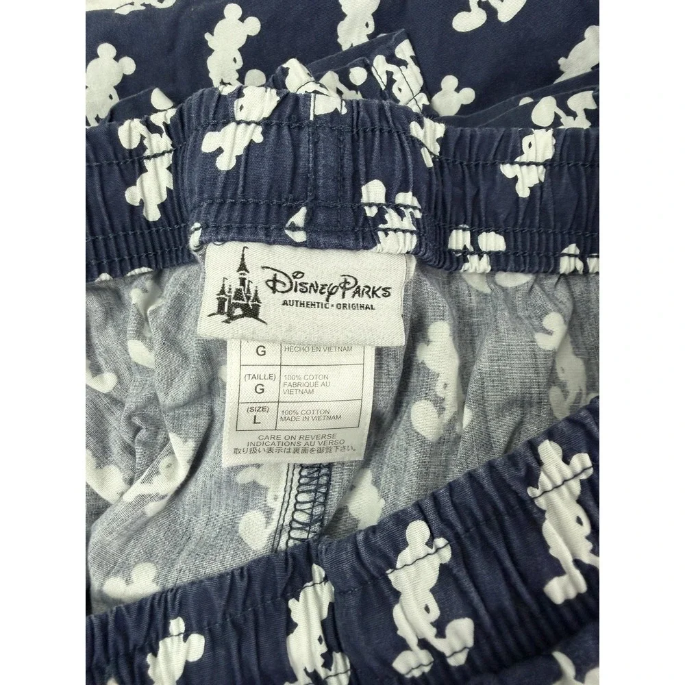 Disney Parks Pants Men's Large Navy Blue Mickey Mouse Lounge Pajamas